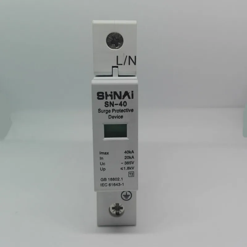 

YFY 20KA 40KA 1P SPD surge arrester protection device electric surge protector D ~385V AC