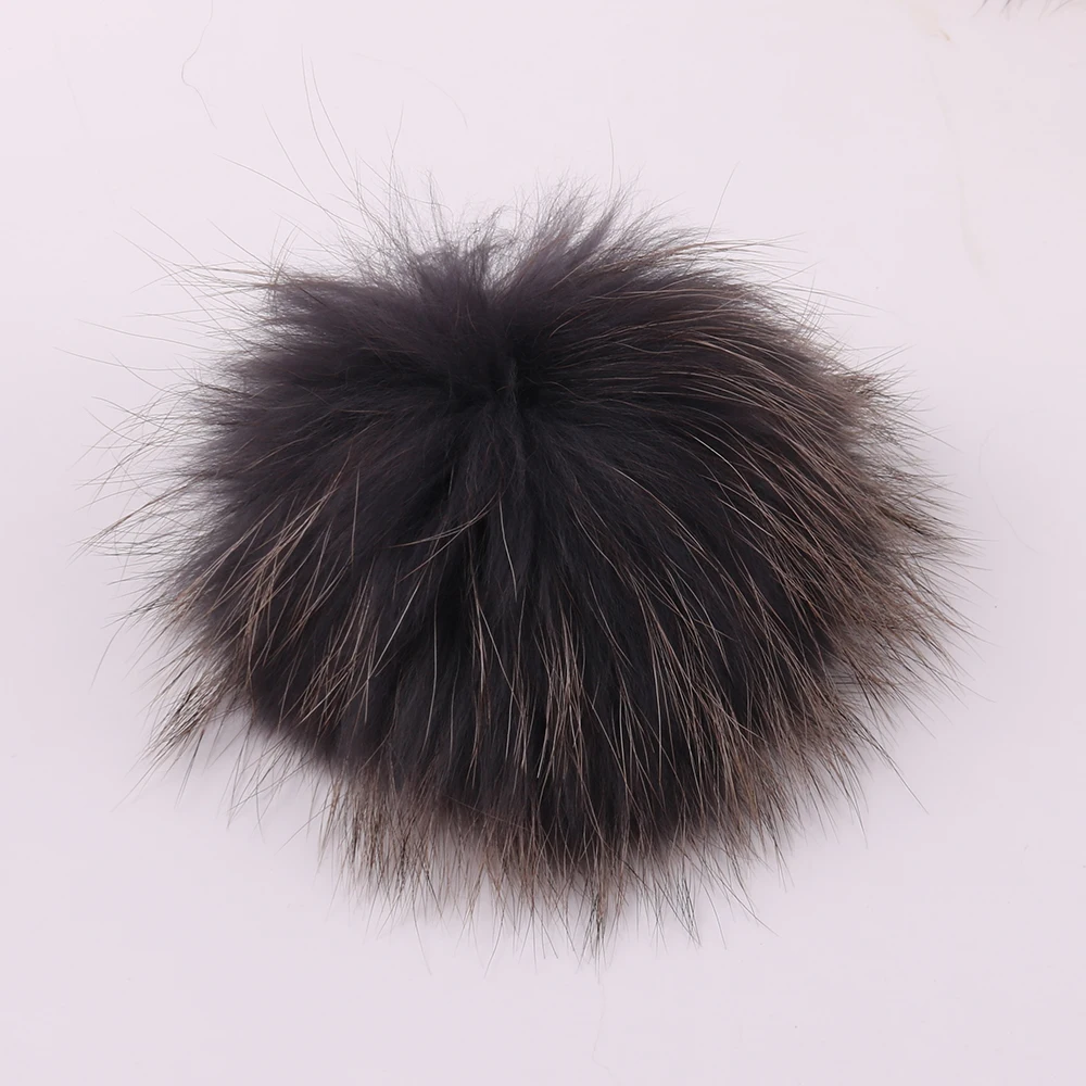 blue skully hat DIY 15cm Real Raccoon Fur Pompoms Fur Balls for Knitted Beanies Keychain and Scarves Shoes Dyed Real Fur Pom Pom yellow skully hat