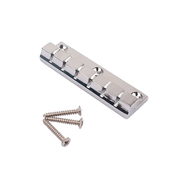 

SEWS-Silver Bridge 6 Strings Saddles Hardtail for Electric Guitar with Screw