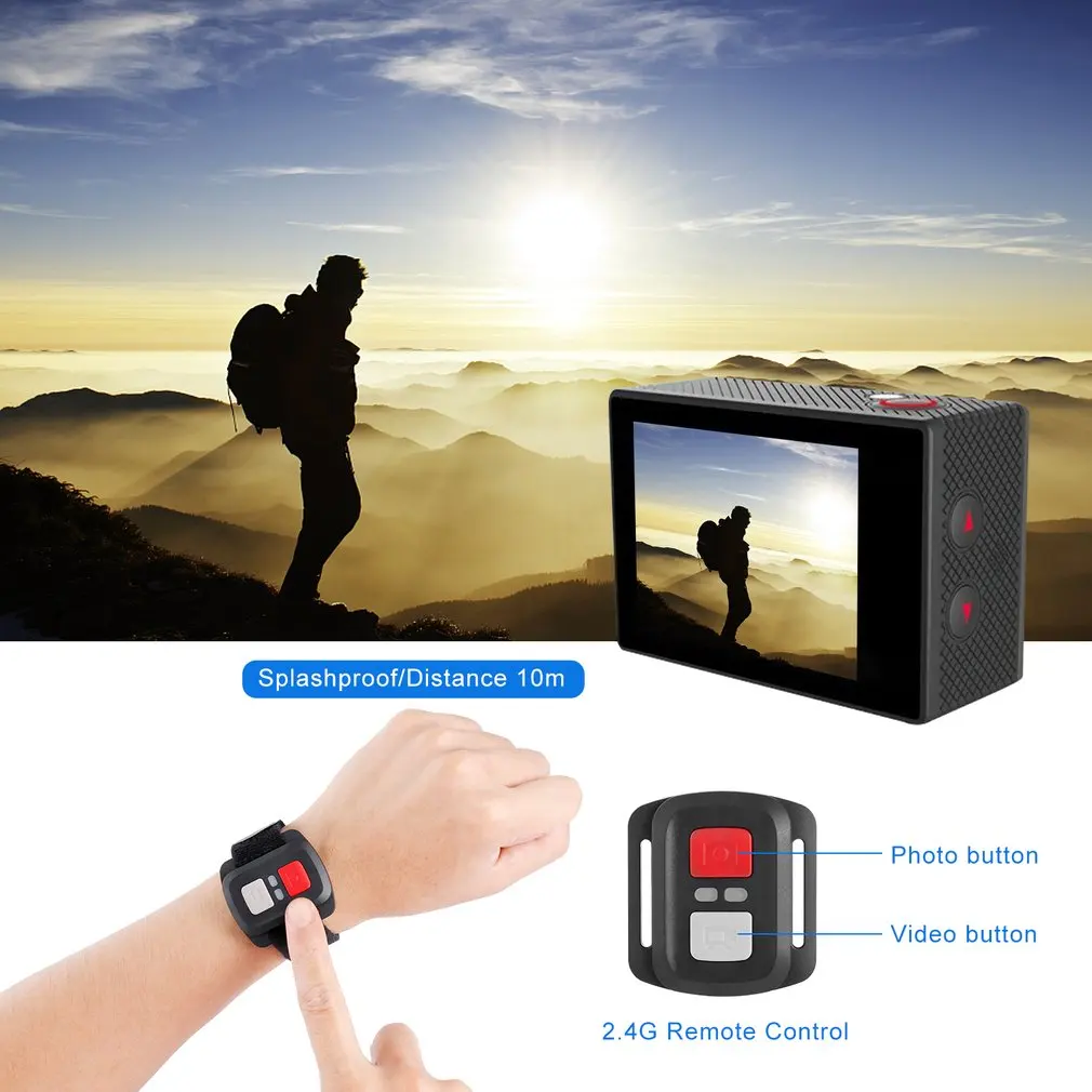 OUTAD 4K Ultra HD Wifi 30M Водонепроницаемая Экшн-камера 2 'LTPS lcd Спортивная камера 12,0 МП 170 Угол объектива HDMI выход компактный