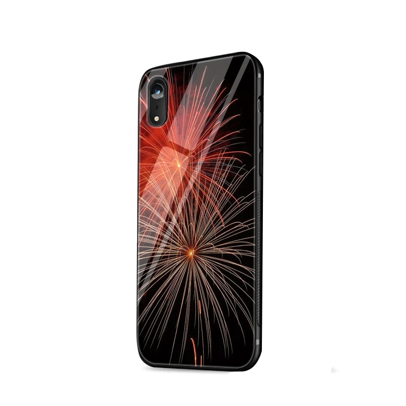 Стеклянный чехол для телефона чехол для iPhone 5 5S SE 6 6s 7 8 Plus X XS XR Max защитная оболочка фейерверк - Цвет: G2