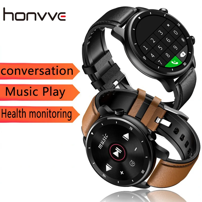 Смарт-часы Honvve MT1 многофункциональный браслет Bluetooth-гарнитура TWS для