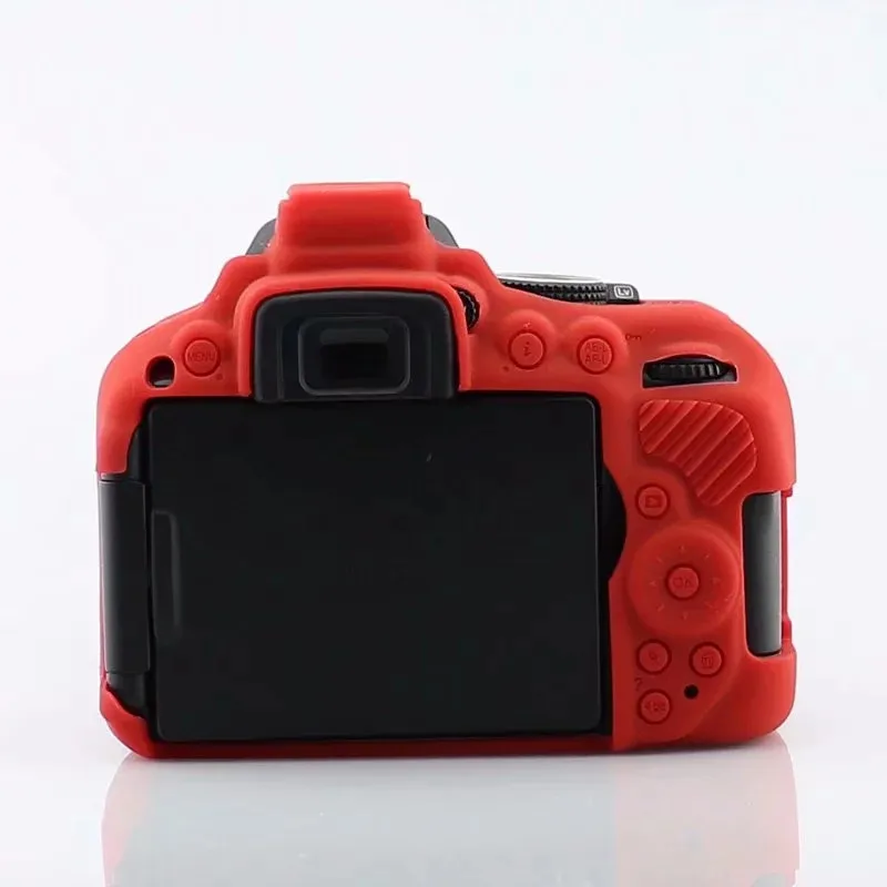 Для Nikon D5300 Резиновая кожа брони чехол DSLR камера корпус Защитная сумка для Nikon D5300 чехол сумка DSLR камера только - Цвет: Red D5300
