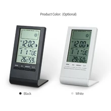 Мини-цифровой термометр-гигрометр для помещений, измеритель температуры и влажности, часы, метеостанция, предсказание, максимальное минимальное значение, дисплей