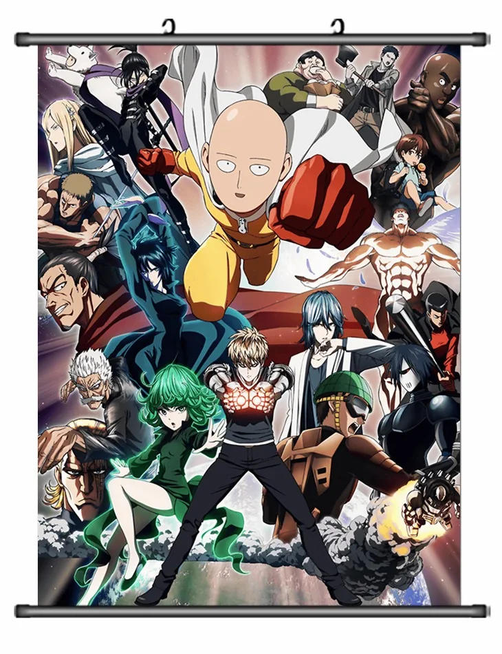 Anime Poster One Punch Man Wall Scroll Printed Painting Home Decor Anime Poster One Punch Man Wall Scroll Printed Painting Home Decor