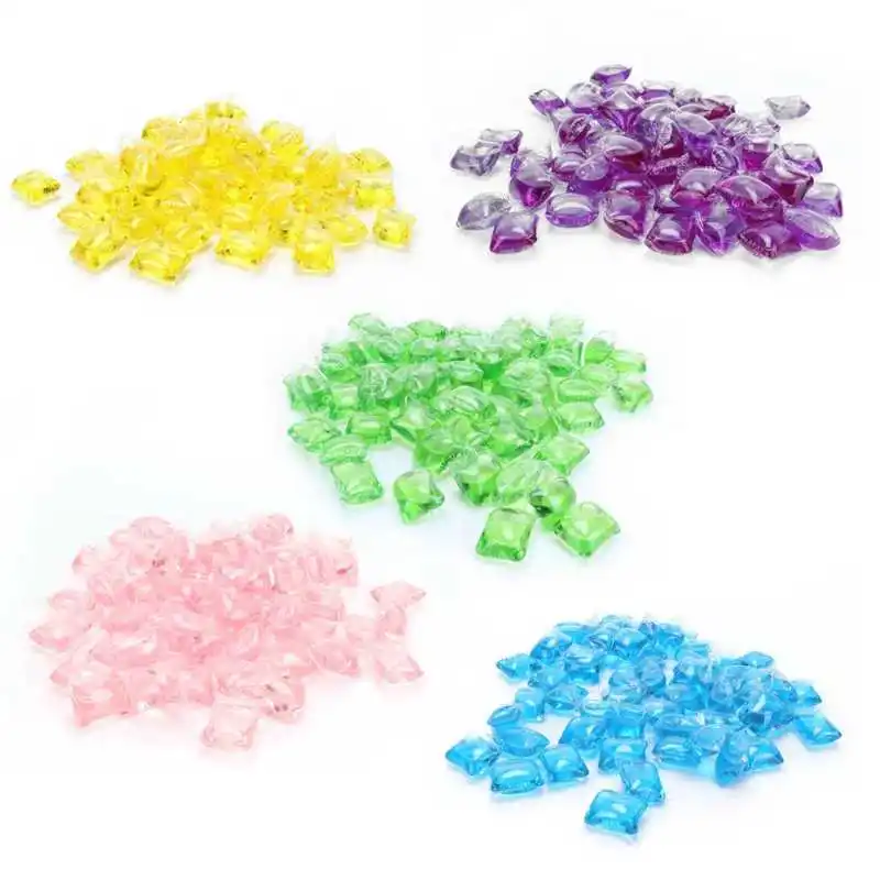 60Pcs 8.3g Bathroom Laundry Bead Capsule Dissolve Cleaner Laundry Pod Washing Supplies