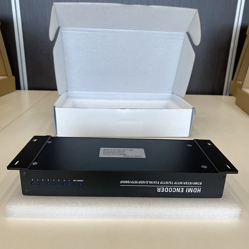 Dibview 8 채널 HDMI 호환 SRT 비디오 인코더, Ip H.264 H.265 IPTV MPEG4 RTSP HLS RTMPS HD 라이브 스트림, 페이스북 유튜브