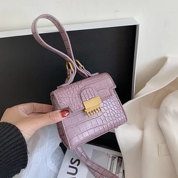 

Fashion Stone Pattern Super Mini bag PU Leather Tote Bags For Women 2020 Summer Shoulder Messenger Handbags Female CrossBody Bag