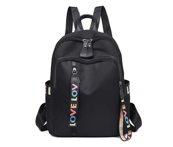 

2019 fashion women's backpack black Oxford cloth large capacity computer bag