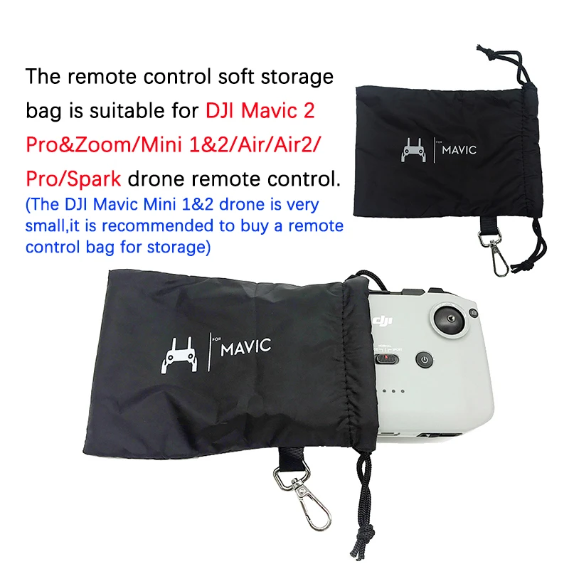 For DJI Mavic 2 Pro Zoom Mini 2 Air Spark Portable Soft Storage Bag Scratch-Proof Waterproof Protective Case Handbag Accessory