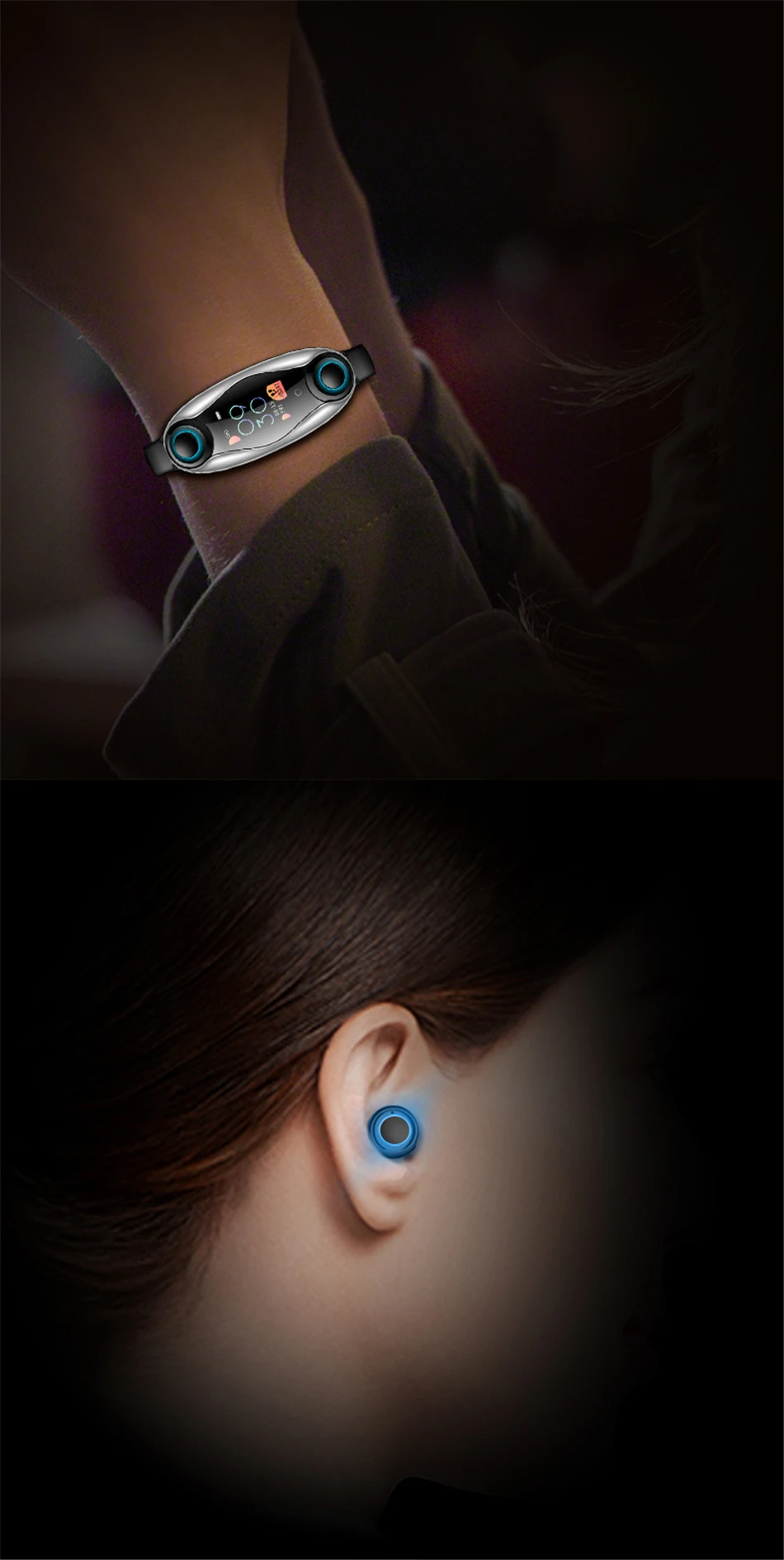 GEJIAN, Bluetooth 5,0, наушники, умные часы для мужчин и женщин, Siri, фитнес-браслет, трекер здоровья, водонепроницаемые, мульти-спортивные часы