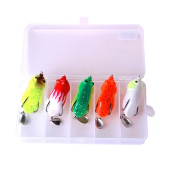 

New 6cm 13.5g Frog Lures Snakehead Topwater Fishing Bait Artificial Soft Bait Fishing Tackle YUZI