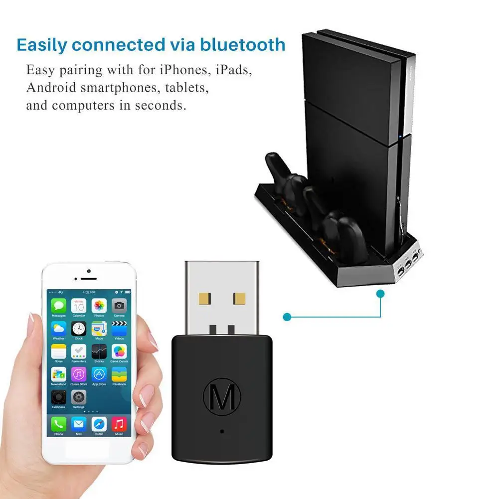 3,5 мм Bluetooth 4,0+ EDR USB Bluetooth ключ последняя версия USB адаптер для PS4 Стабильная производительность для bluetooth-гарнитуры