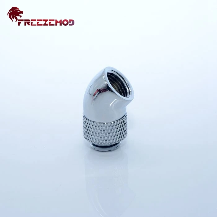 FREEZEMOD Латунь G1/4 ''резьба 45 градусов фитинг адаптер Поворотный фитинг адаптер компьютер pc кулер для воды фитинг. HXZWT-J45