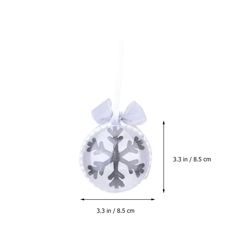 Украшение для рождественской елки, Рождественский шар, дисплей, украшение, сверкающие рождественские безделушки для рождественской вечеринки - Цвет: 1PCS-8.5CM