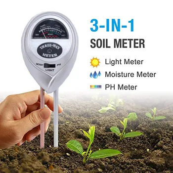 

Three In One Soil Detector Home Farm Garden Technology Planting Soil LCD Digital Display PH Humidity Detector #YL5