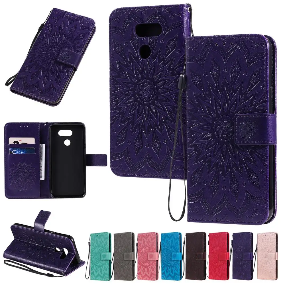 Кожаный чехол-книжка Sun Emboss для LG K40S K20 K30 2019 G7 G8 G8S G8X thinQ K50 Q60 K40 K12 Plus K8 K10 2018 V40 V50 W30 |
