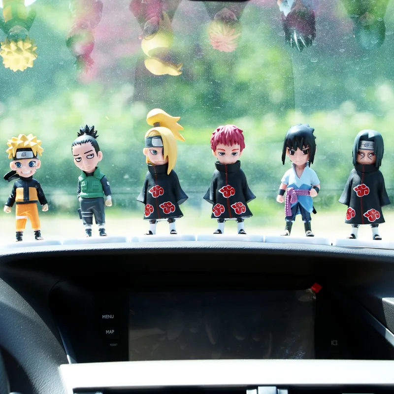

Wansheng Anime Naruto Anime Garage Kit 6-Doll Combos PVC Figurine with 3M Bumper Stickers