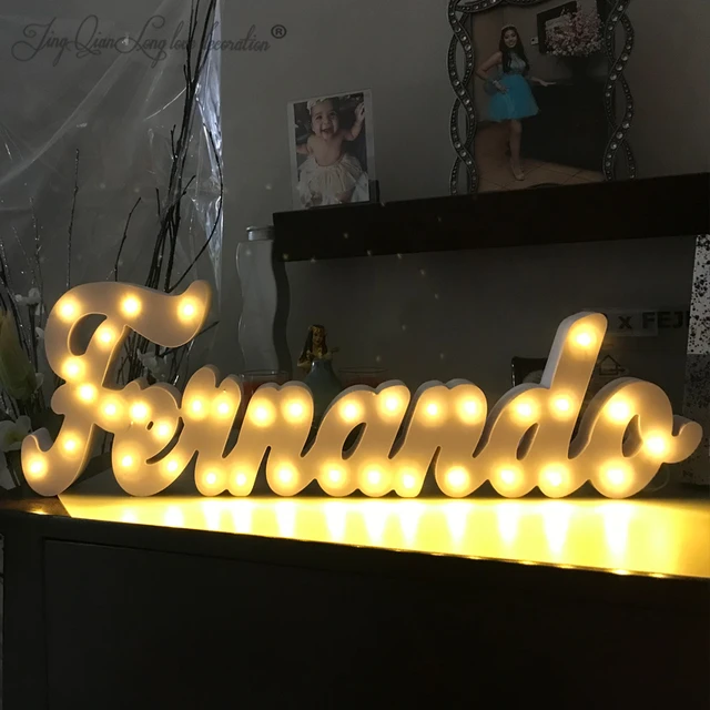 Personalized Light Marquee | Names Decoration Light | Love Letters Light -  Wedding - Aliexpress