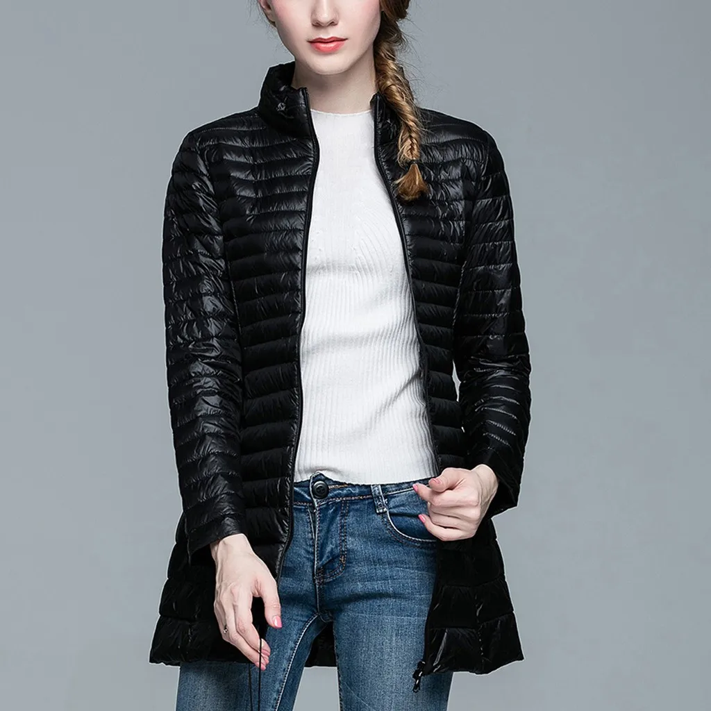 Winter Long Down Coat Women Thick Hooded Winter Zipper Plus Size Snow Outwear White Duck Down Warm Jacket Windbreaker Coat