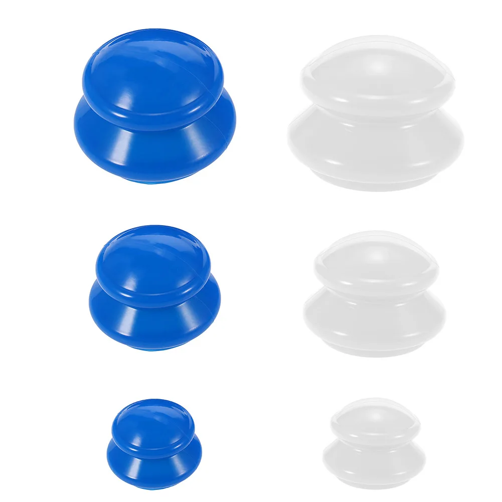 

4 Pcs/Set Silicone Moisture Absorber Anti Cellulite Vacuum Cupping Cup Facial Body Massage Therapy Suit SDFA88