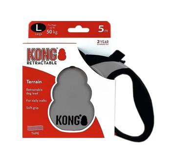 

KONG KONG TERRAIN belt leash for animals tape 5 meters resolution gray L