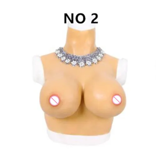 NO 2 color China CDF Cup Artificial Huge Fake Boobs Silicone Breast Forms For Ladyboy Drag queen Transgender Shemale Crossdresser Transvestism - Цвет: NO 2 color China