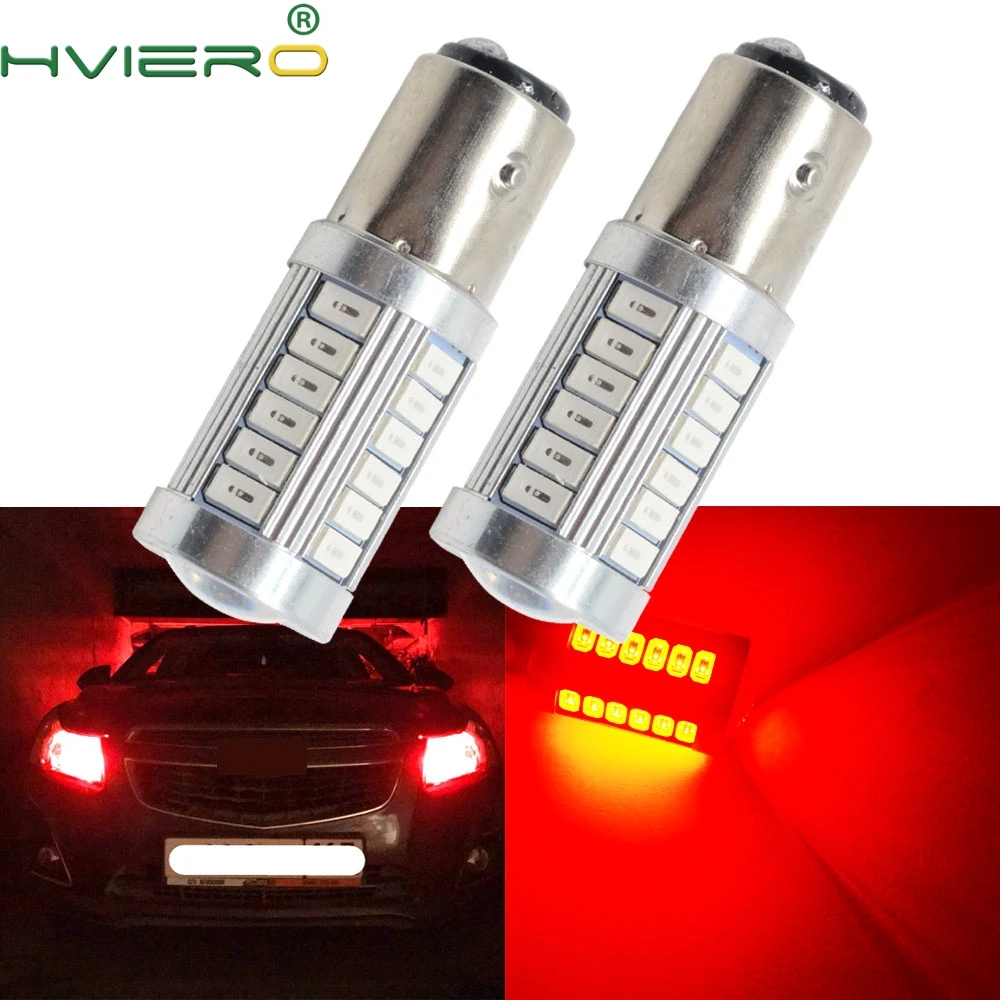 2X белый красный 1156 BA15S 1157 BAY15D P21 5 Вт 33SMD 5730 светодиодный автомобиля задние тормозные огни сигнальная лампа авто светодиодный задний Реверс