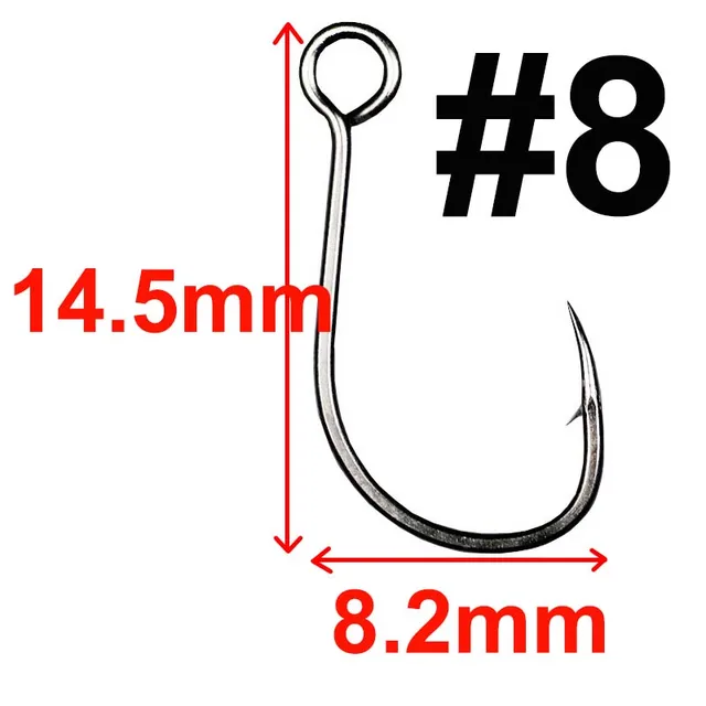 100 or 20 pcs big Eyelet fishing hook Crank hook fishhook fishing