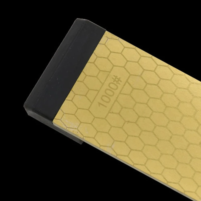 

Titanium Diamond Whetstone Double Sided 400 and 1000 Grits with Size 200x70x8mm Knife Sharpening Stone with Holder