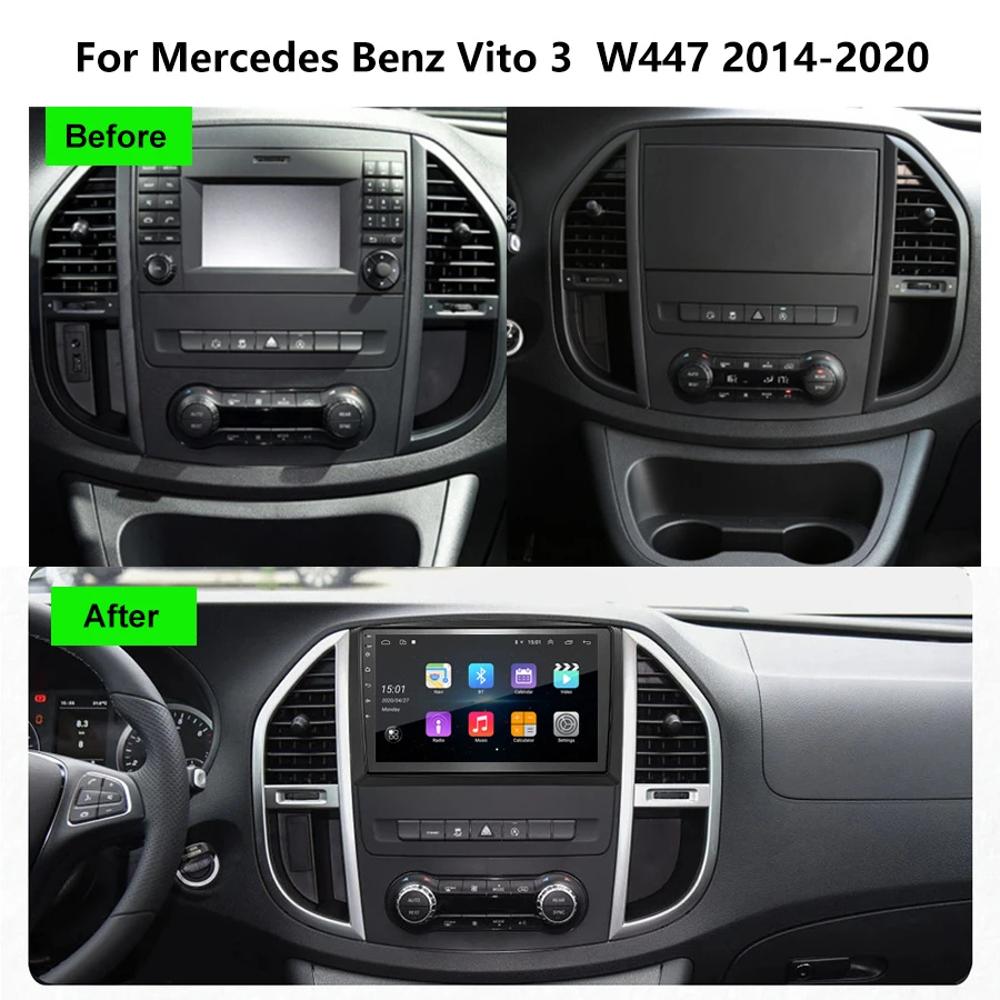Radio Tape Recorder Android 11 Car Radio For Mercedes Benz W447 Vito 3  2014-2020 Gps Navigation Dsp Auto Radio Stereo Receiver - Car Multimedia  Player - AliExpress