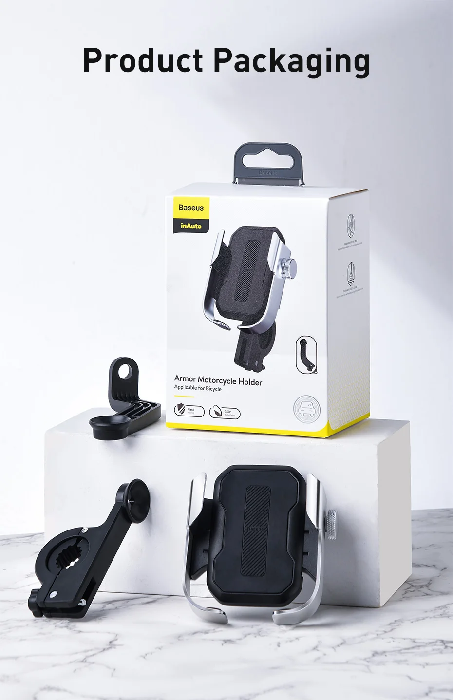 Titular do Telefone da Bicicleta Suporte do Telefone Móvel para o Iphone Suporte de Montagem do Telefone Baseus Motorcyle Samsung Xiaomi Guiador Clipe Moto 25 Suporte universal p carro