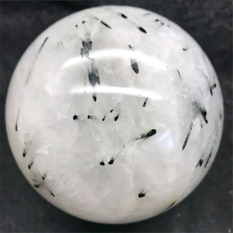 

1pc100mm Beauty of the Rare Natural Rock Black Tourmaline Quartz large size Crystal Sphere Ball Healing Balls