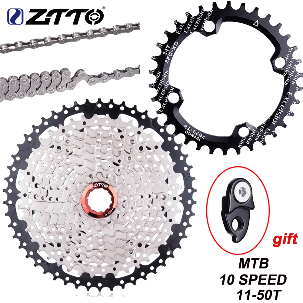 Кассета горного велосипеда ZTTO 10 Speed 11 50T s 20s 30s свободное колесо велосипедная K7