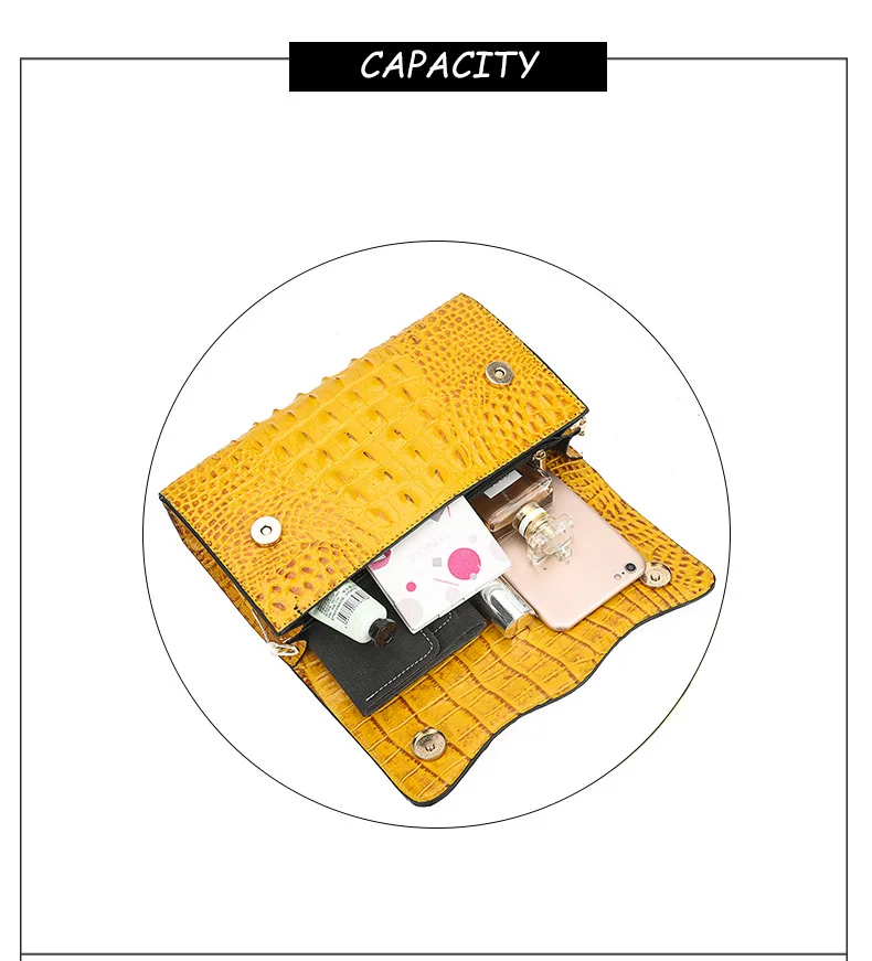 Black Leather Vintage Crocodile Luxury Handbags Women Bags Designer Chain Messenger Bag Female Small Red PU Crossbody Clutch Bag (9)