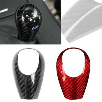 

For Bmw M3 M5 M6 M Series Carbon Fiber Interior Car Gear Shift Knob Cover Trim Decoration