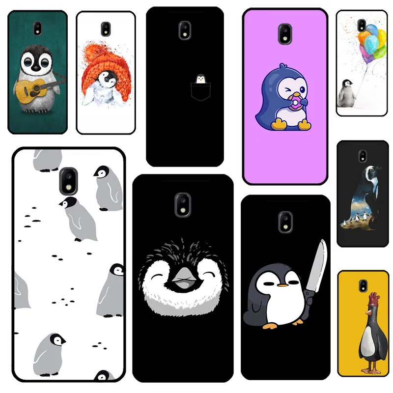 Милый чехол с милым пингвином для Samsung A3 A5 J1 2016 J3 J5 J7 2017 J4 J6 J8 A7 A9 A6 A8 Plus 2018 телефона |