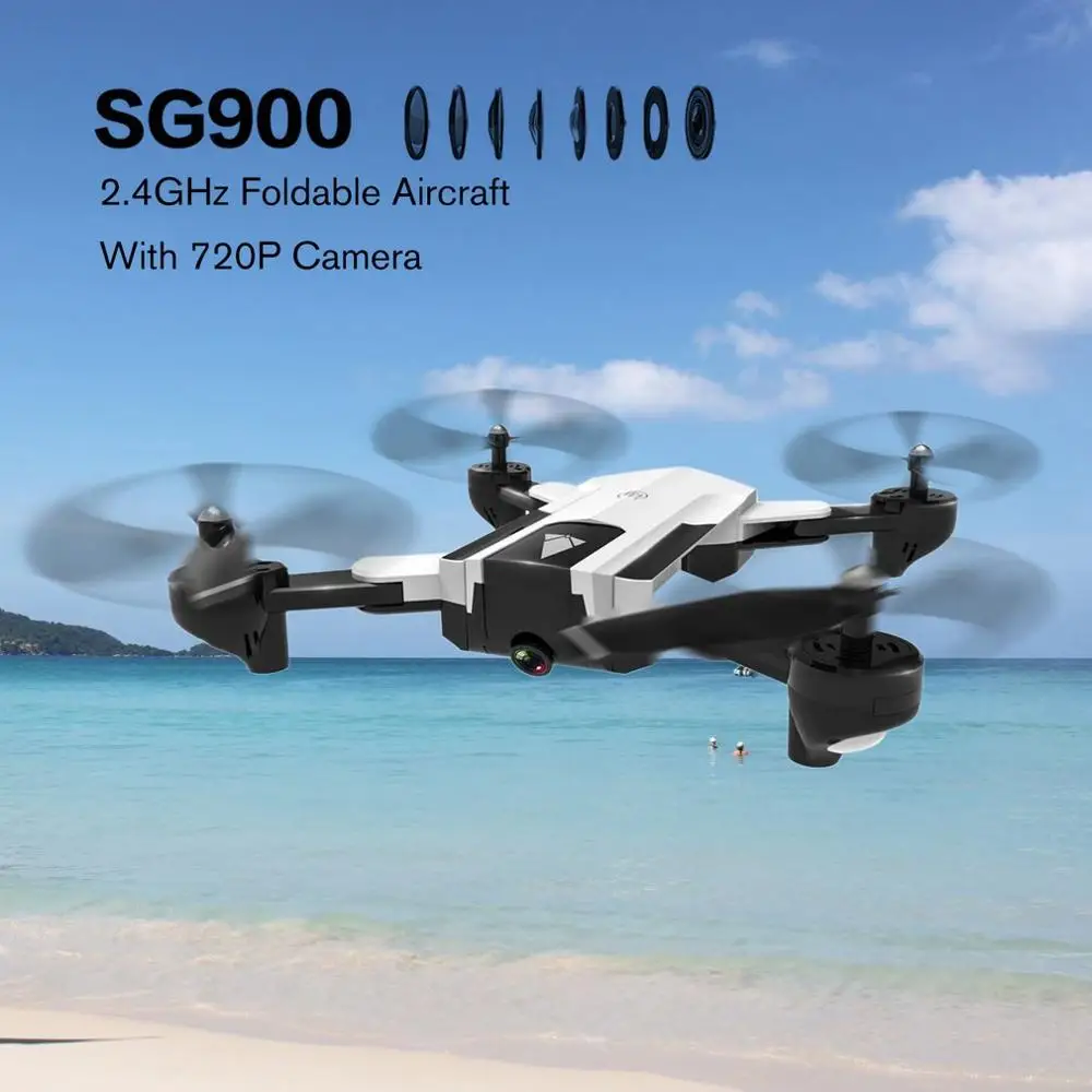 

SG900 Foldable RC Drone 2.4GHz WIFI FPV Drones Optical Flow Positioning RC Drone With 720P Camera & 1100mAh Battery