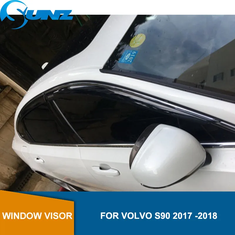Боковые оконные дефлекторы для VOLVO S90 2017 2018 вентиляционные козырьки тенты защиты