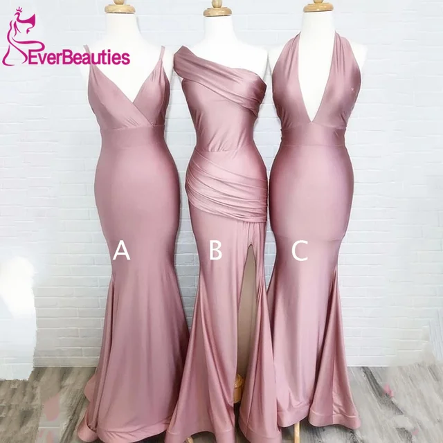 rose wedding guest dress