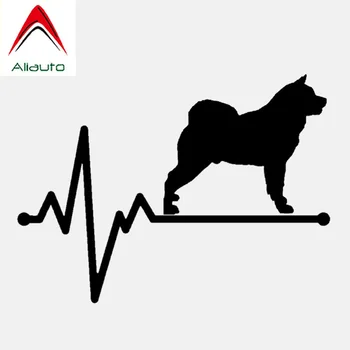 

Aliauto Funny Car Sticker Akita Lifeline Dog Heartbeat Vinyl Accessories PVC Decal for Seat Leon Opel Astra H Jdm Gt,14cm*10cm
