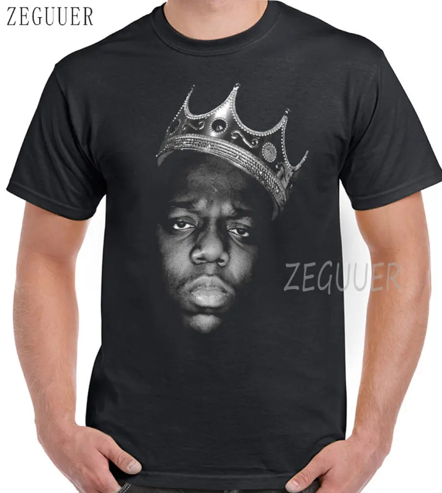 Известная большая футболка Biggie smols Мужская хип-хоп B.I.G. Футболка мужская в стиле