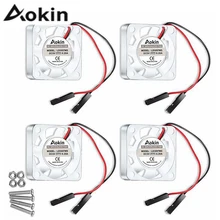 4 pçs/lote 30x30x7 3007 milímetros Transparente Brushless CPU 3.3V 4 5V Ventilador de Refrigeração Para Raspberry Pi Modelo B, 3 B +, Pi 3, 2 Pi, Pi 1 B +