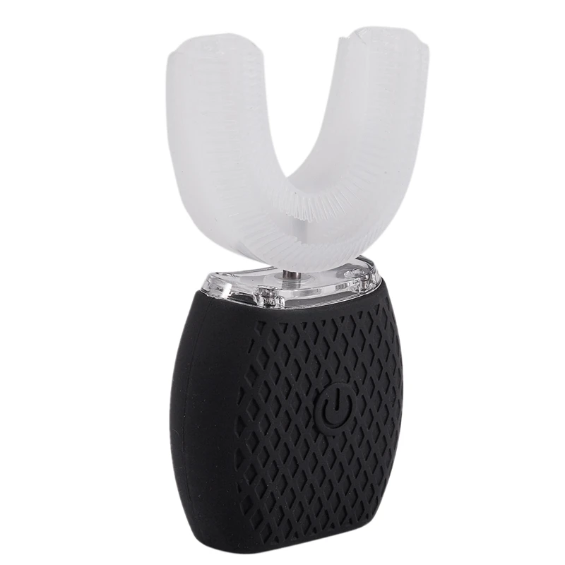 360 Degree Wave Brush ligent Automatic Sonic Lazy Electric Toothbrush USB Rechargeable Ultrasonic U Shape Blue Cold Light-b 360 Degree Wave Brush ligent Automatic Sonic Lazy Electric Toothbrush USB Rechargeable Ultrasonic U Shape Blue Cold Light-b