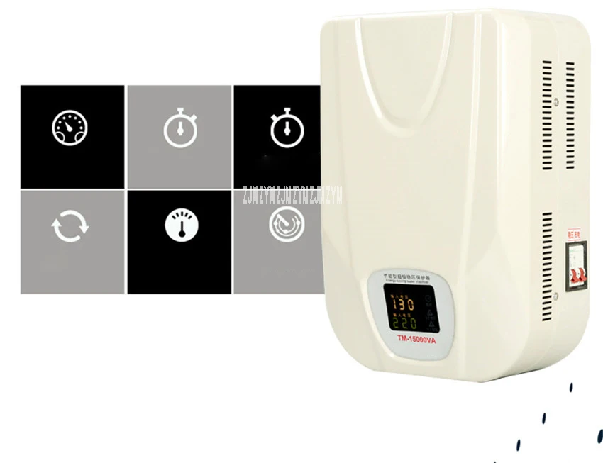 TM-15000VA Super Low Pressure Automatic Single-Phase Regulator Mini AC Regulated Power Supply Household AC Voltage Stabilizer