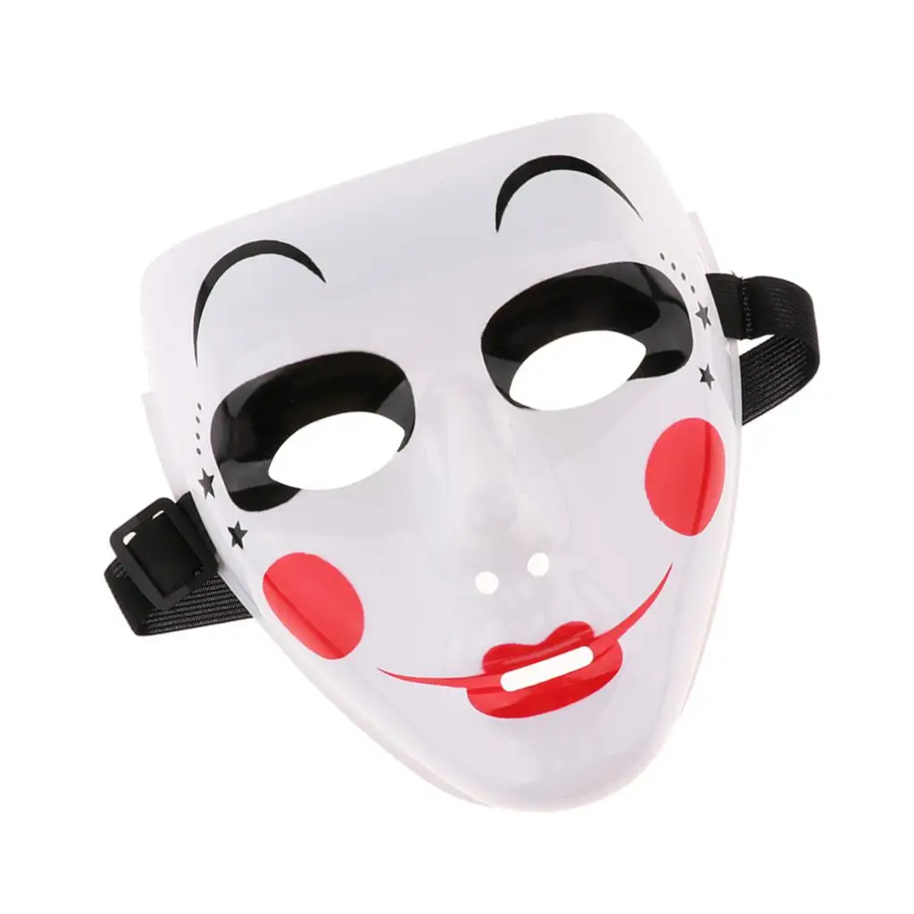 DIY Full Face Cosplay Mask White Plastic Painted Mask to Decorate, 7.9x7.1x3.9 inches