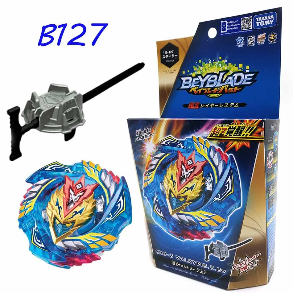 Takara Tomy Beyblade Burst Fafnir B127 B122 CHO-Z Валькирия. Z. Ev с пусковой установкой Bayblade игрушка-Лидер продаж, спинер для детей - Цвет: B-127