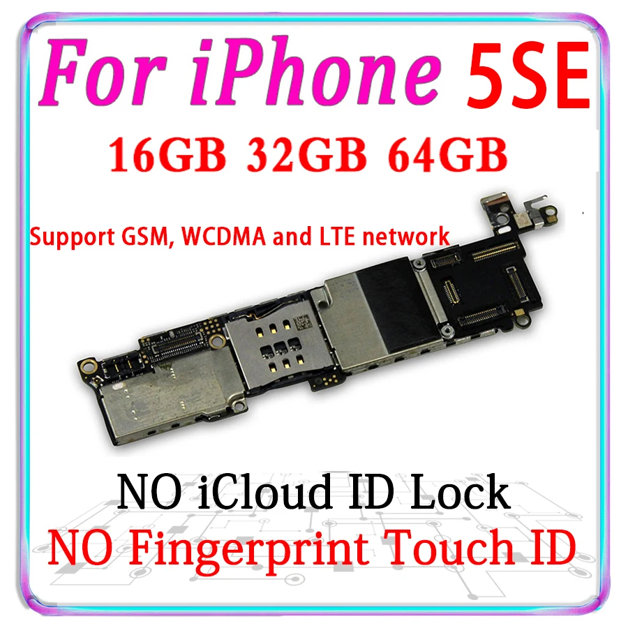16 Гб/32 ГБ/64 ГБ материнская плата для iphone 5SE разблокированная 5 SE основная