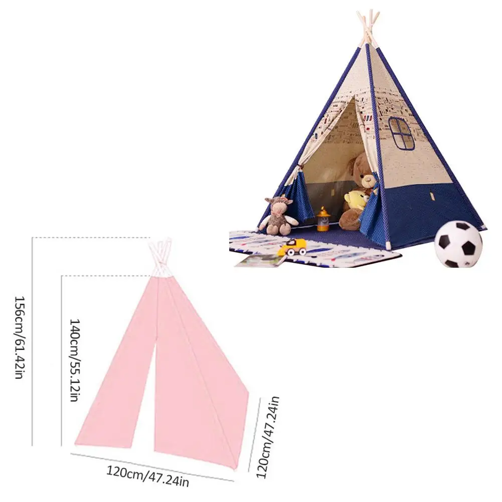 Небеленый брезентовый домик типи палатка портативная детская палатка индийские игровые палатки детские палатки маленький домик украшение комнаты