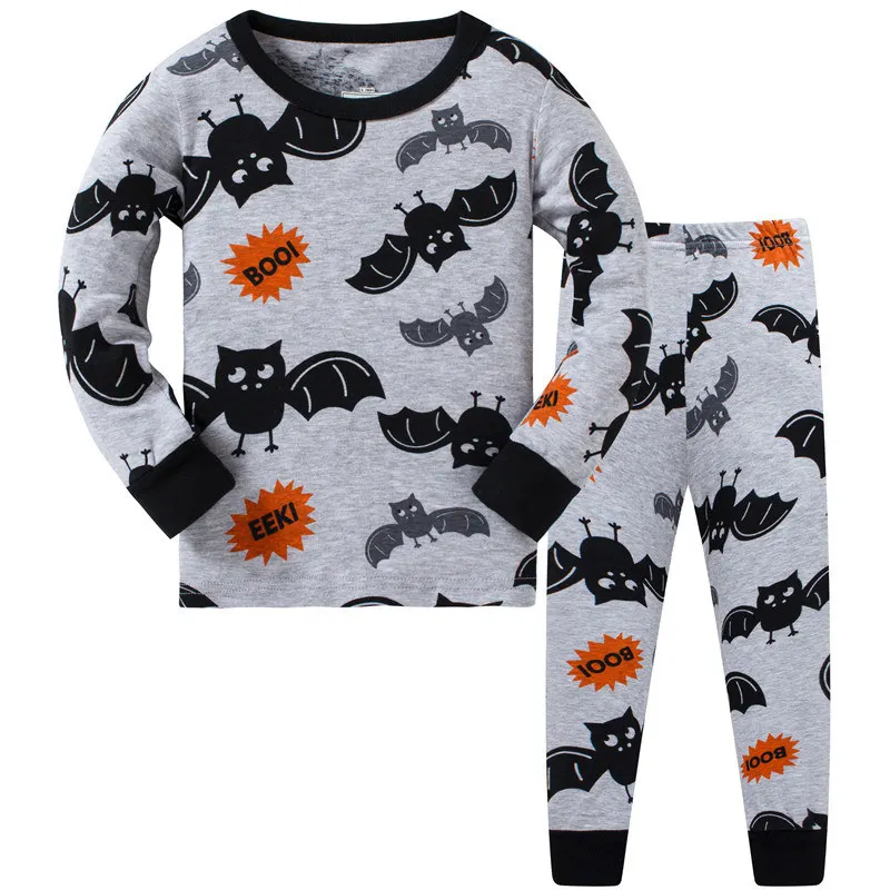 

1SET 8R-231, Bat, Children boys pajamas sets, long sleeve sleepwear suit for 3-8Y
